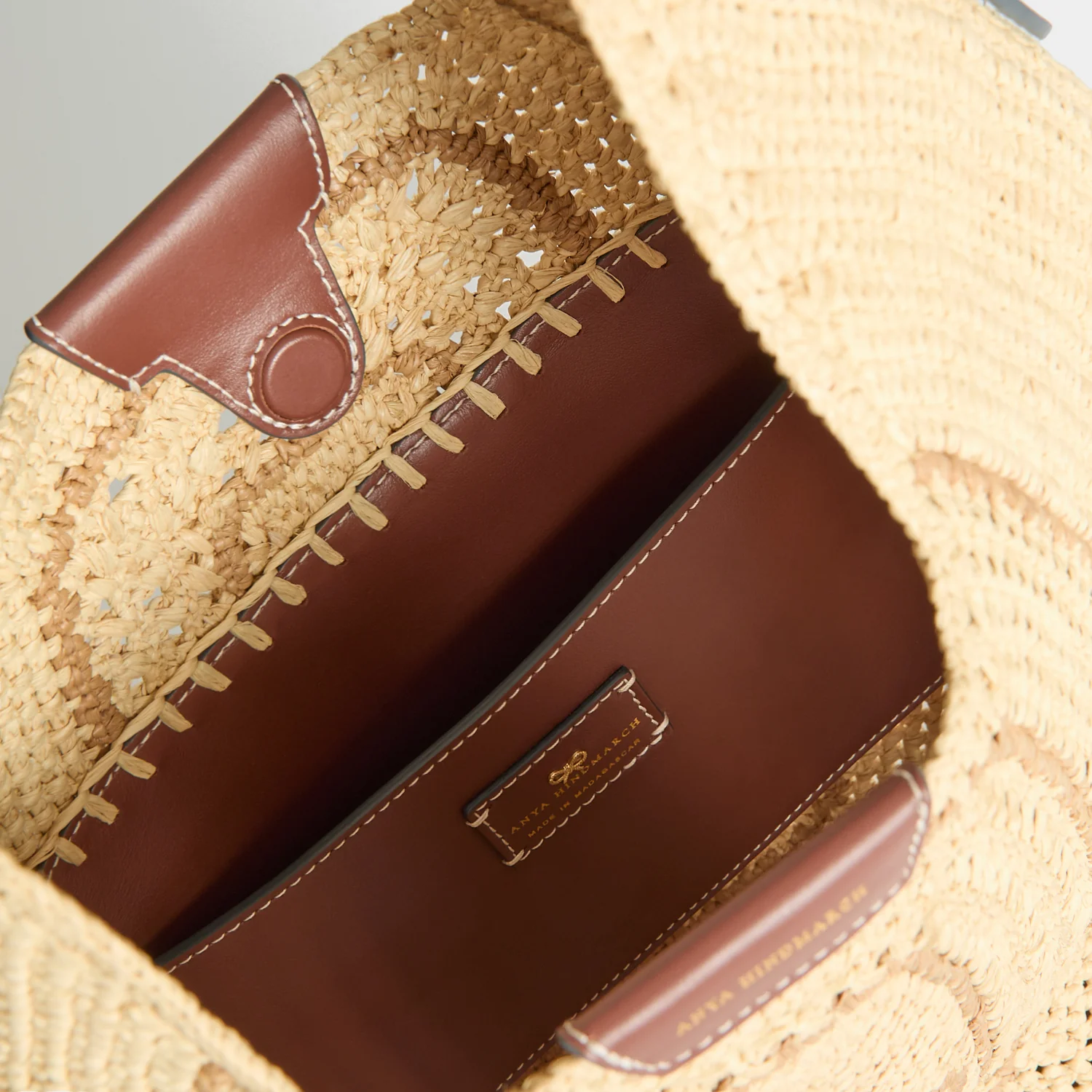 Raffia Bow Hobo Bag - Image 6