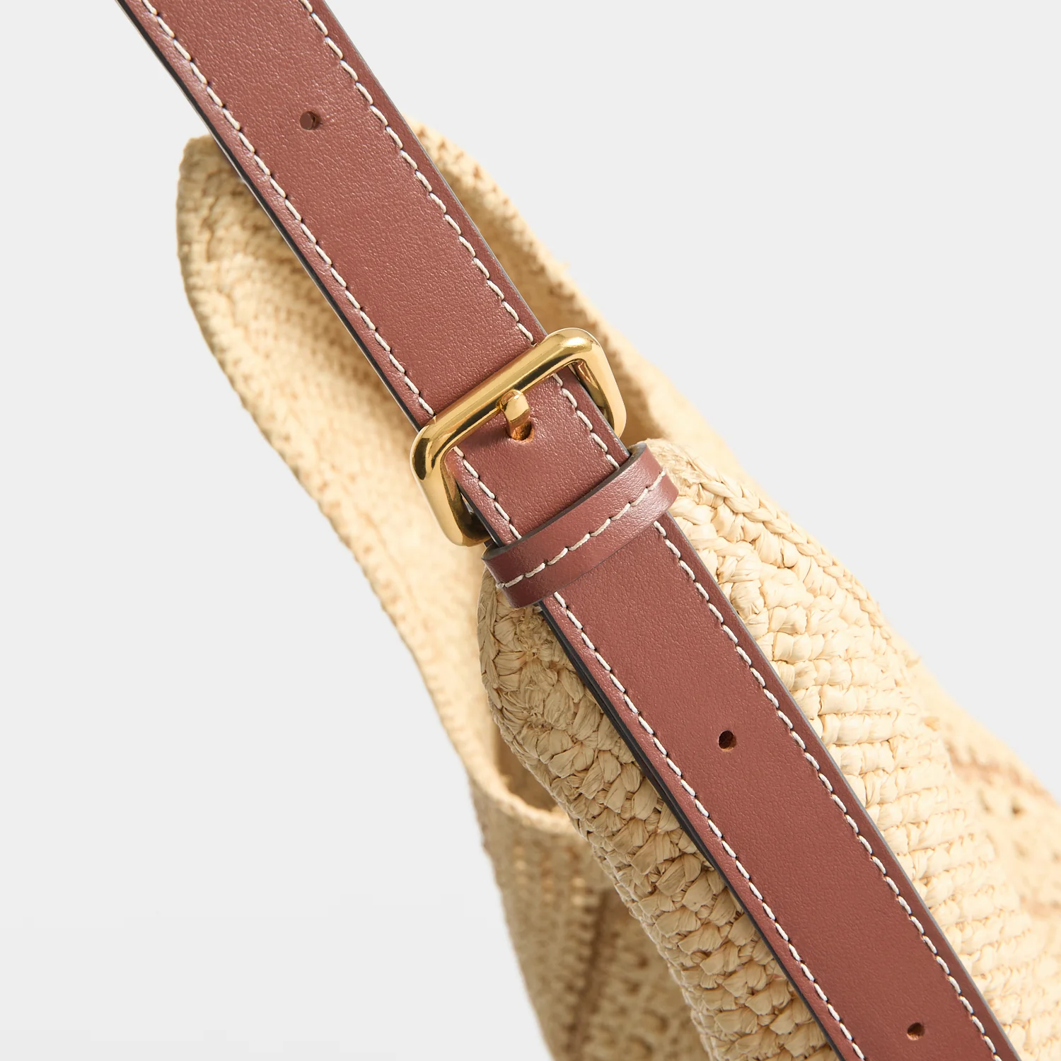 Raffia Bow Hobo Bag - Image 7