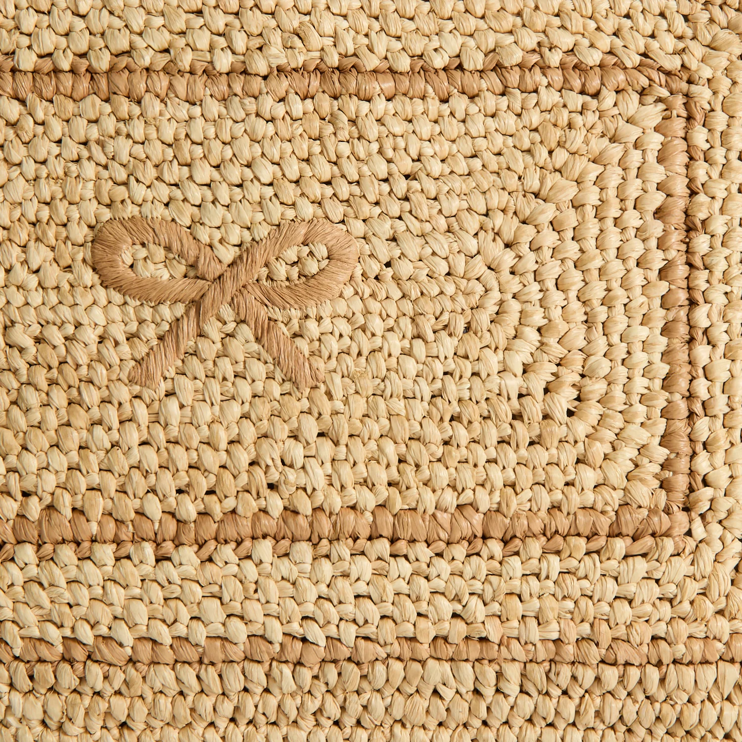 Raffia E/W Bow Tote - Image 6