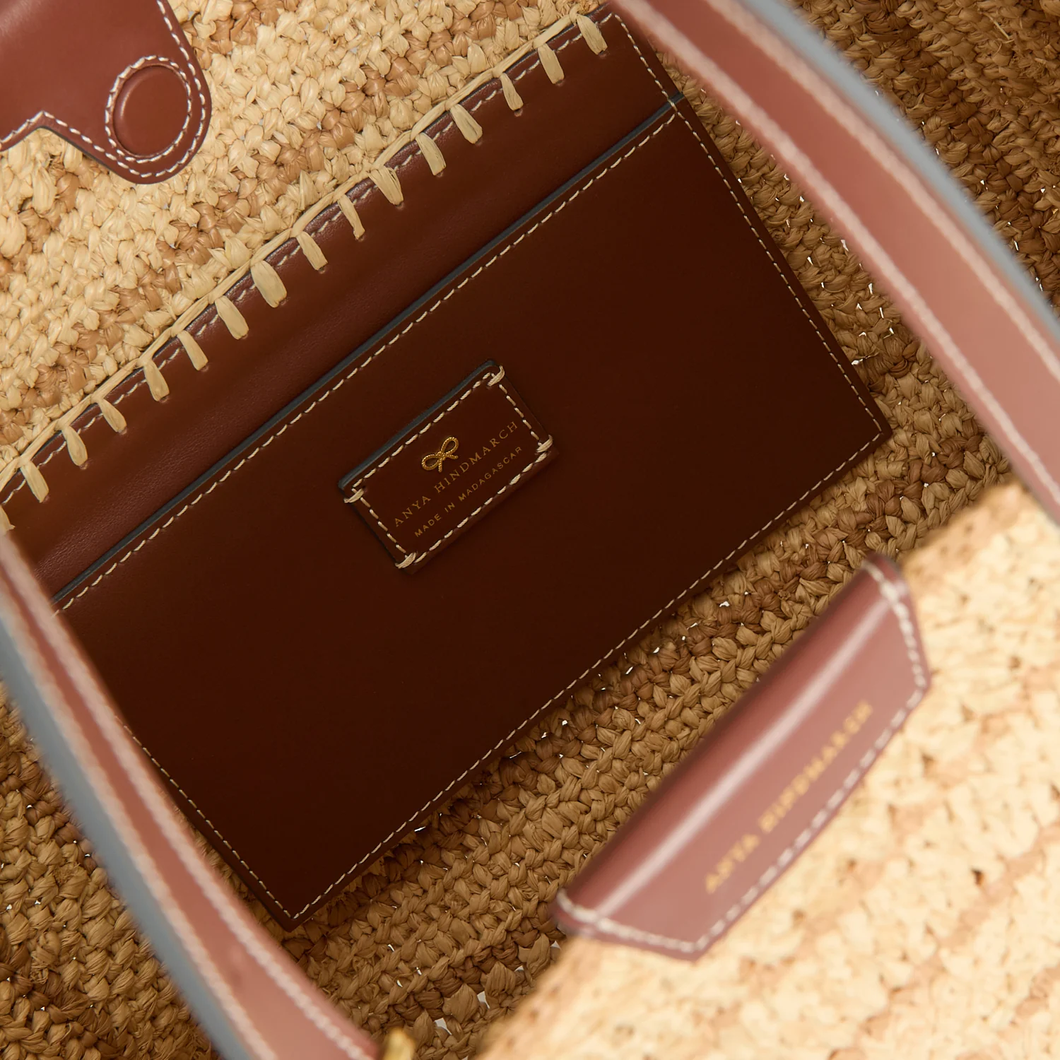 Raffia E/W Bow Tote - Image 8