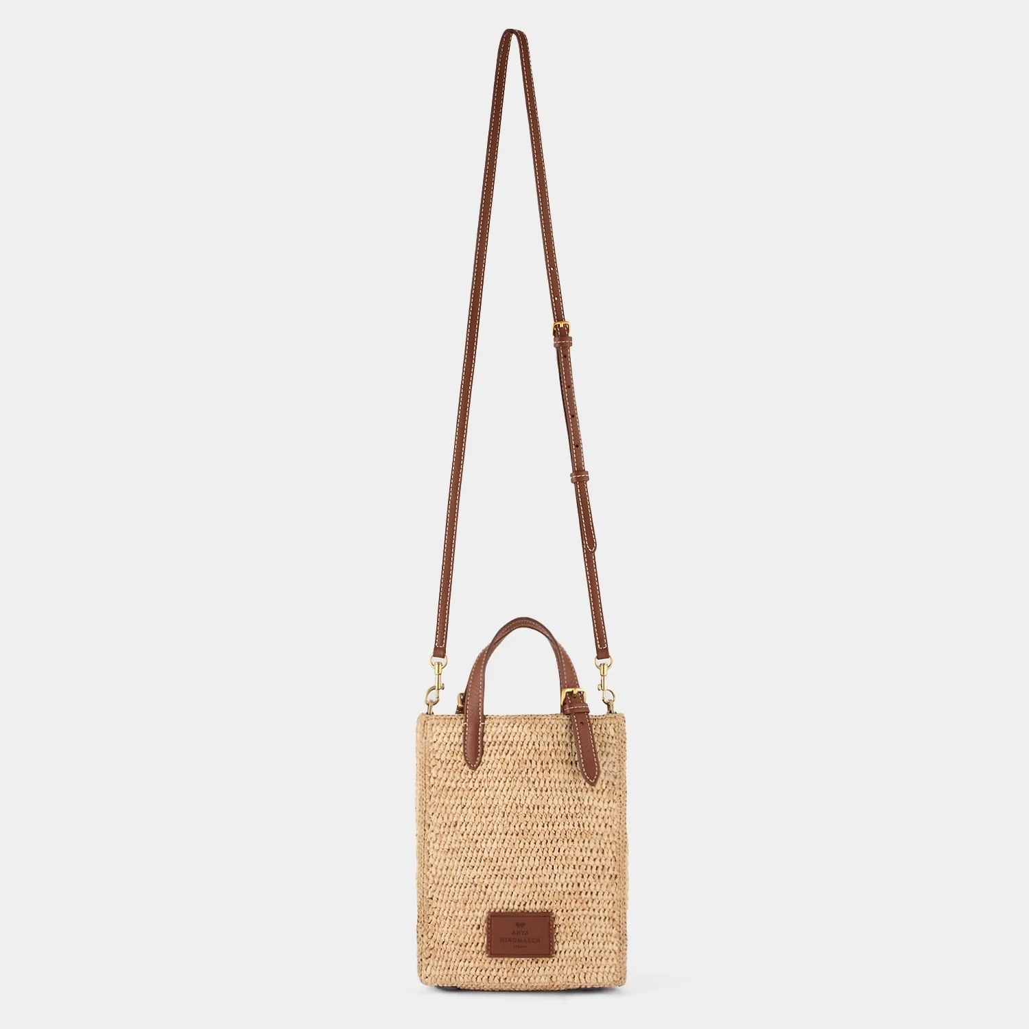 N/S Raffia Eyes Mini Cross-body Tote - Image 5