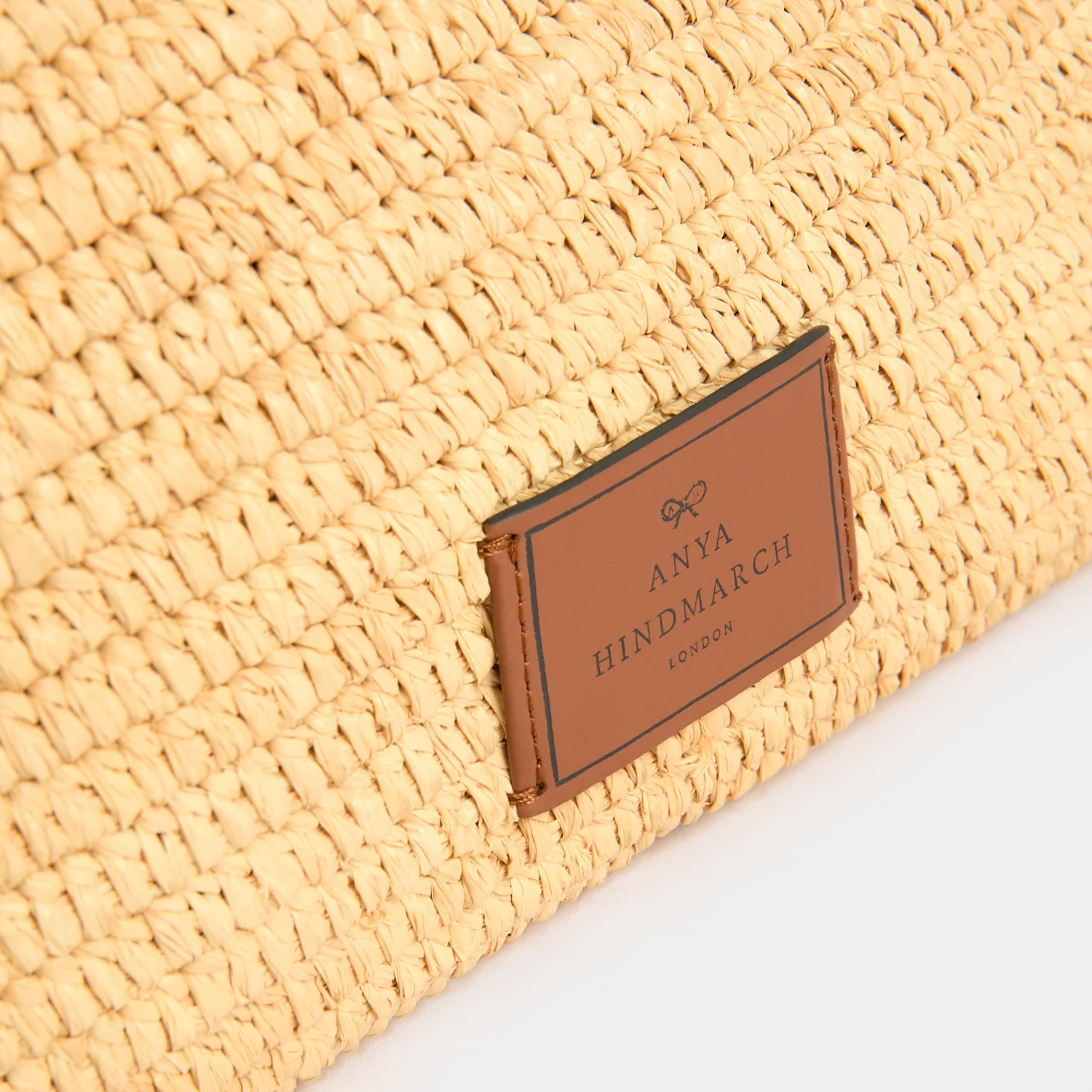 N/S Raffia Eyes Small Tote - Image 5