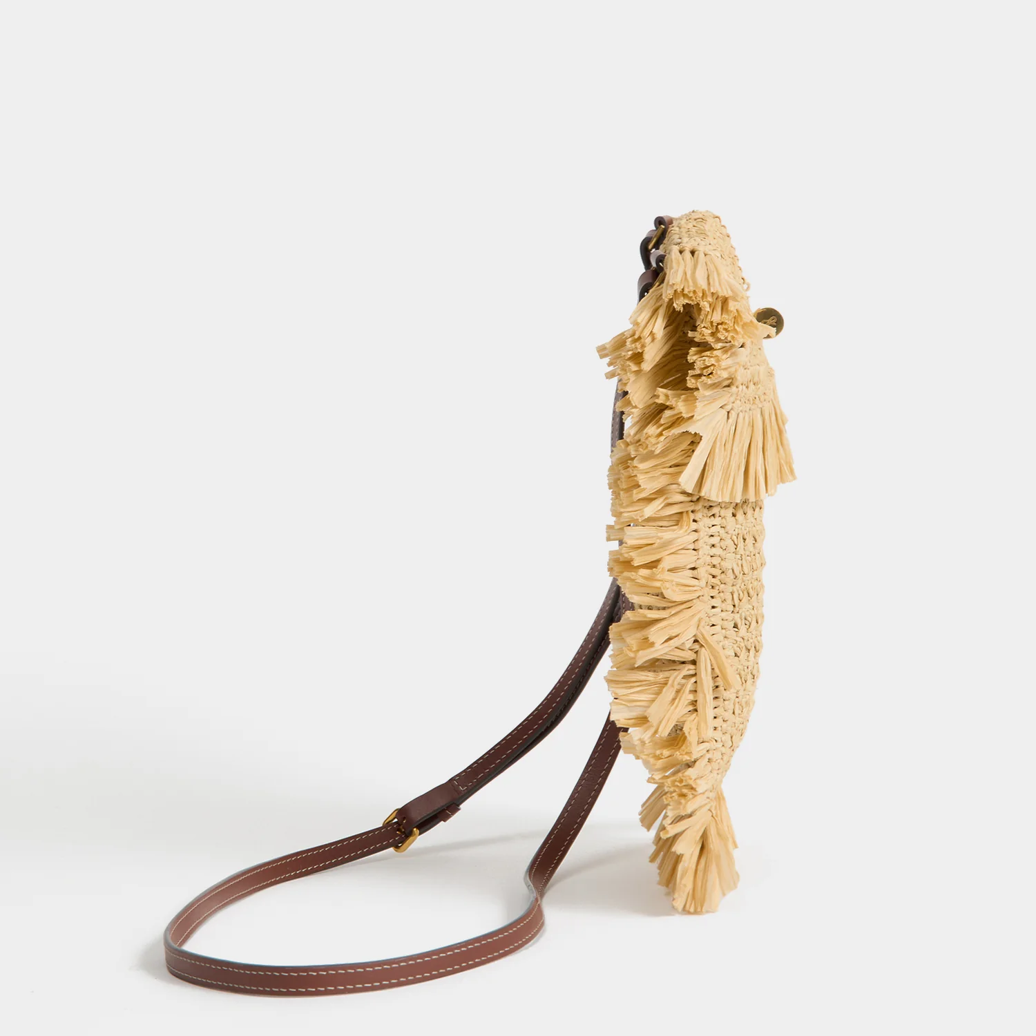 Raffia Cross-body Phone Pouch - Image 3