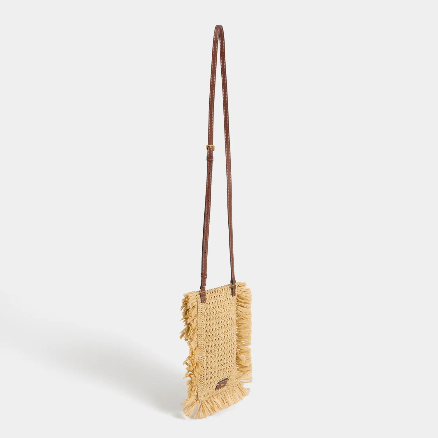 Raffia Cross-body Phone Pouch - Image 5