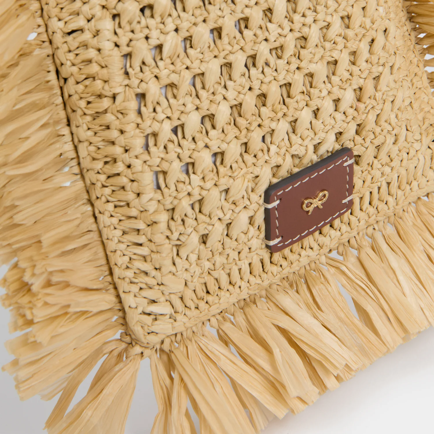 Raffia Cross-body Phone Pouch - Image 6