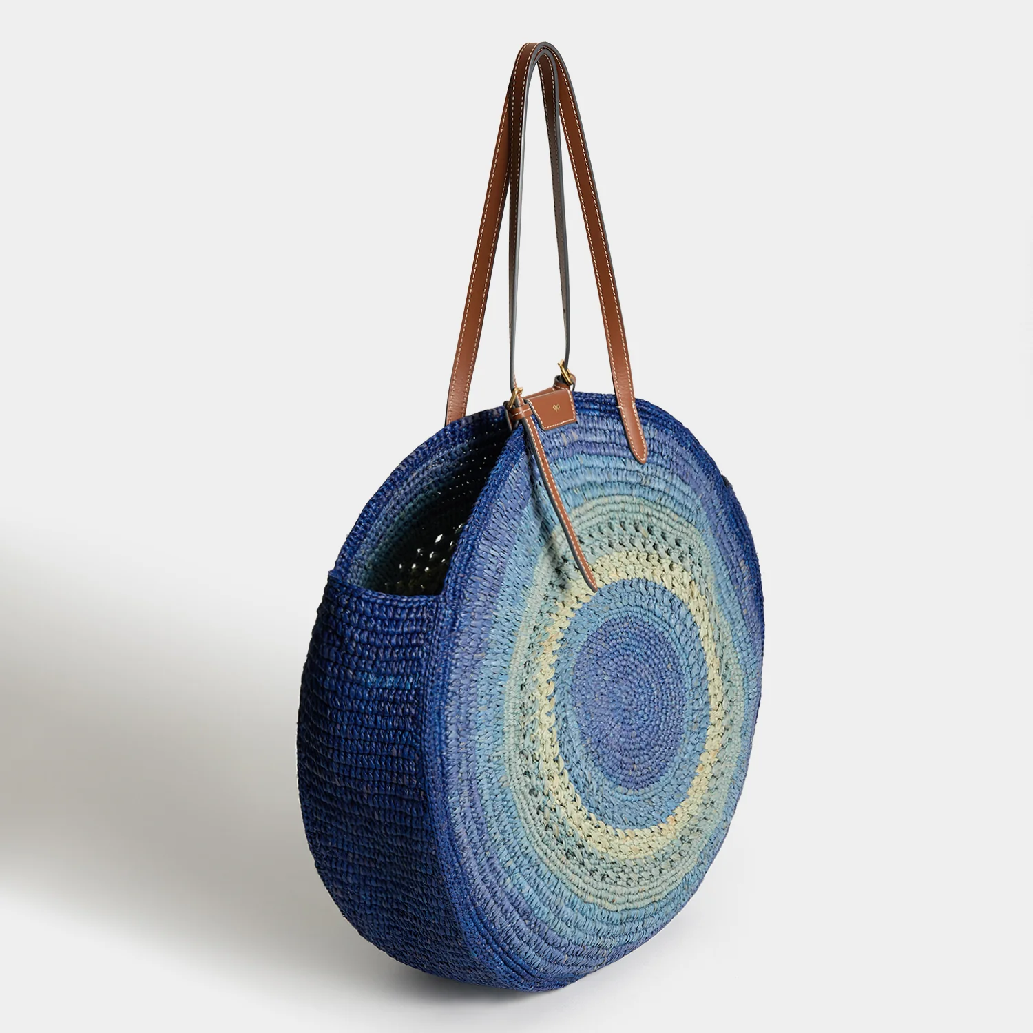 Raffia Round Bow Tote - Image 3