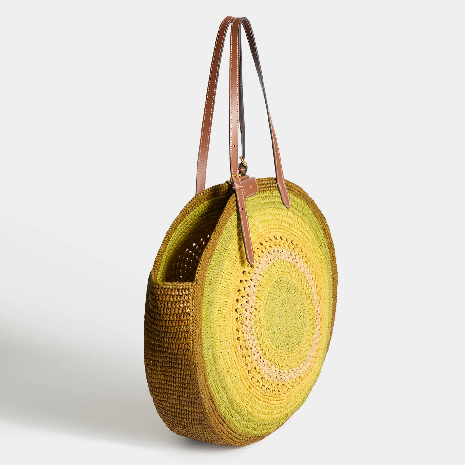 Raffia Round Bow Tote - Image 3