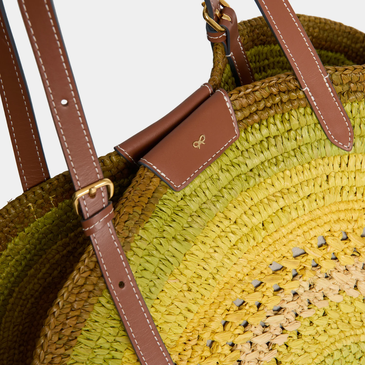 Raffia Round Bow Tote - Image 4