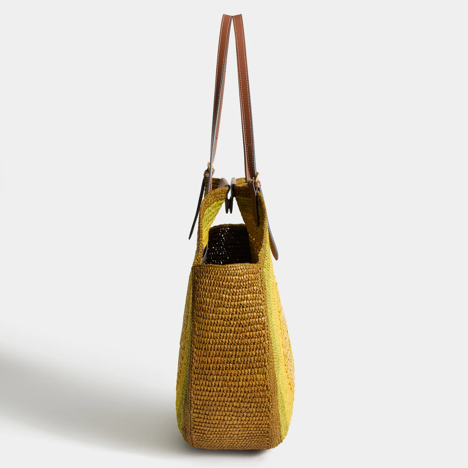Raffia Round Bow Tote - Image 5
