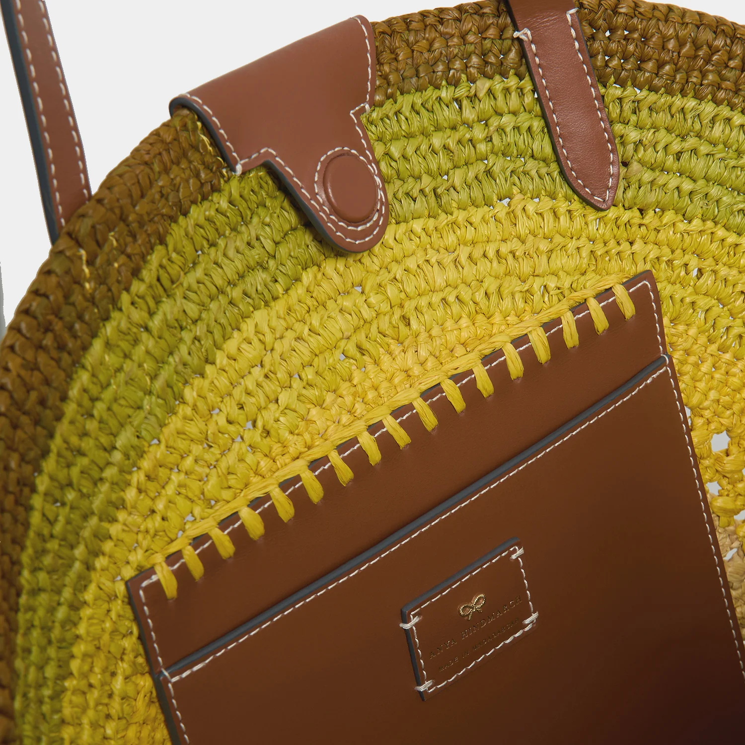 Raffia Round Bow Tote - Image 7